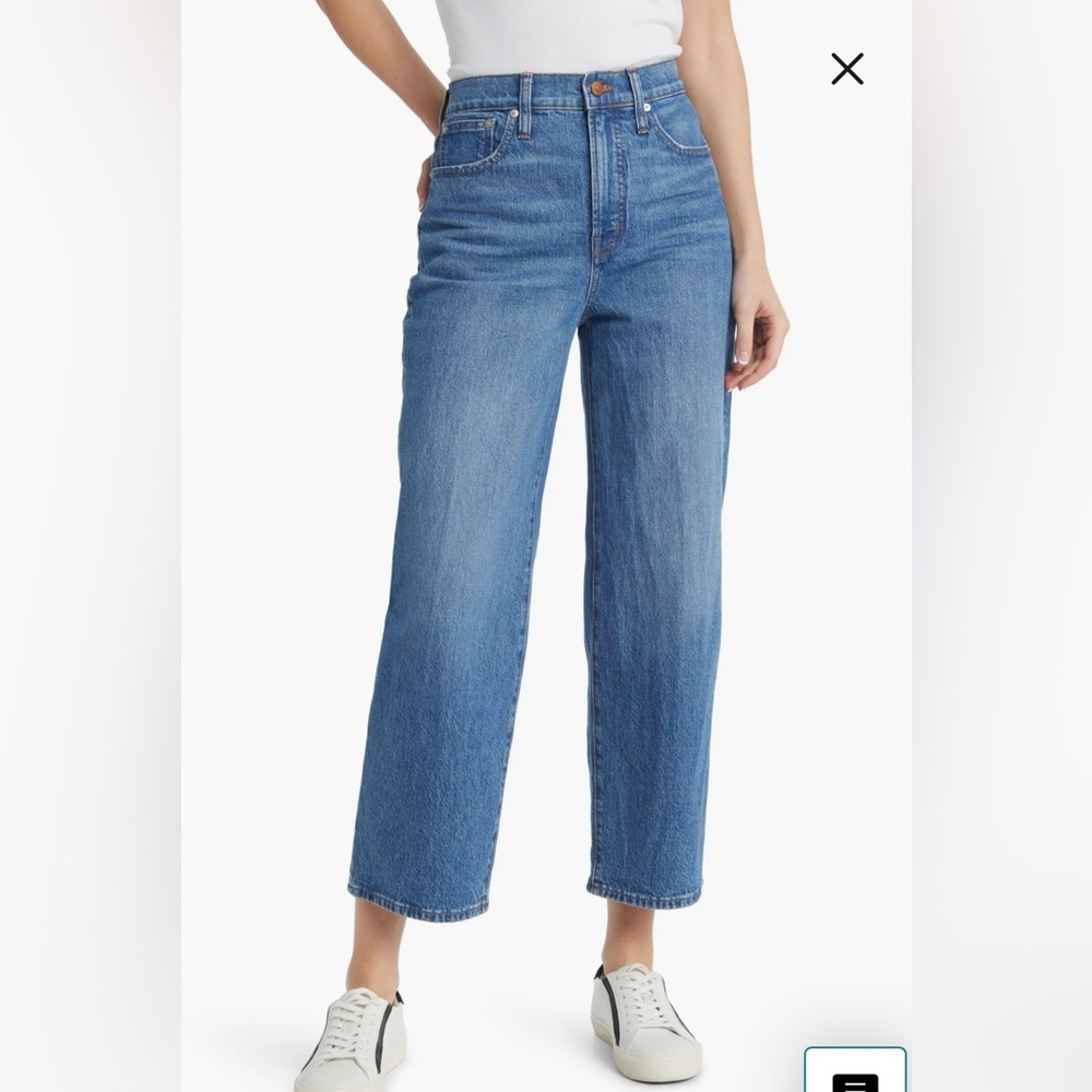 Madewell Perfect Vintage Crop Wide Leg Jeans